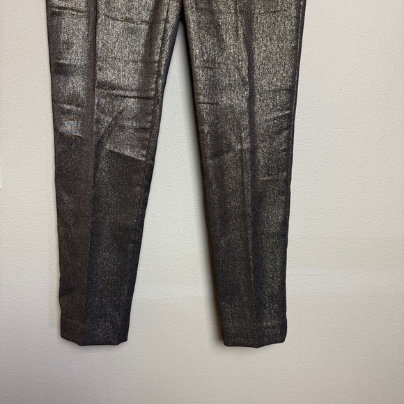 White House Black Market METALLIC SLIM ANKLE PANTS - Picture 5 of 11